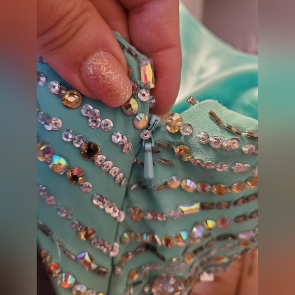 PARTYTIME SEQUINS GEMS GOWN - Picture 7 of 16